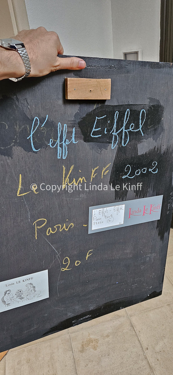 L'effet Eiffel - Acrylique sur bois, par Linda Le Kinff