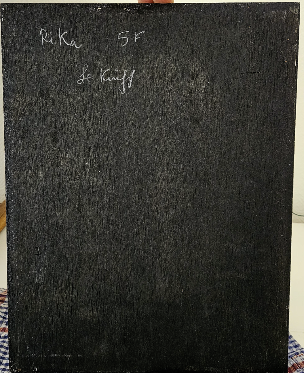 Rika - Acrylique sur bois, par Linda Le Kinff