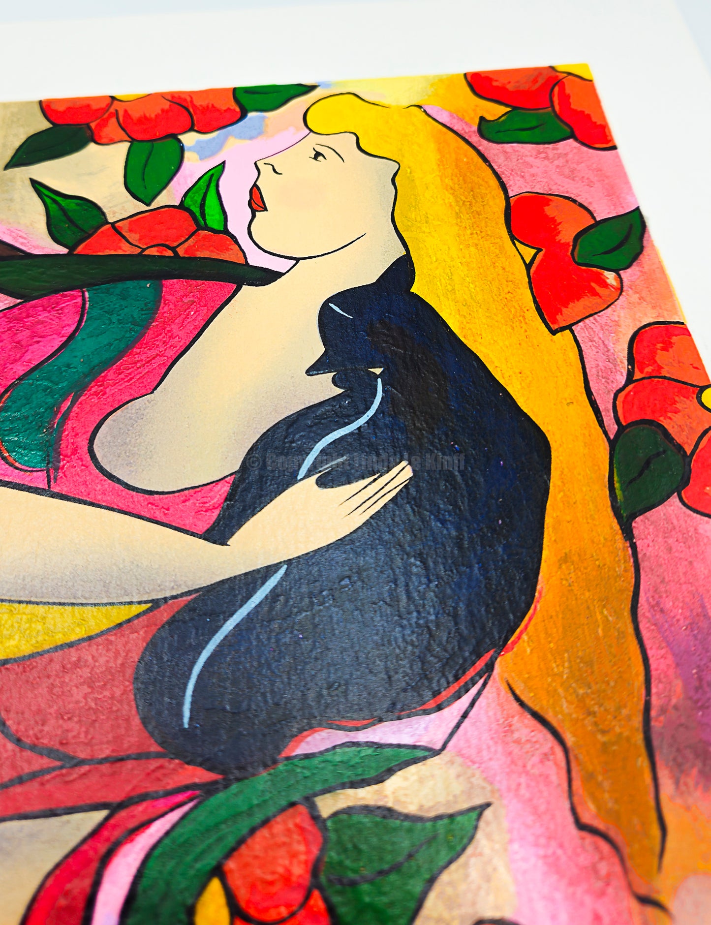 "Mouna" – Sérigraphie de Linda Le Kinff sur Papier Arches