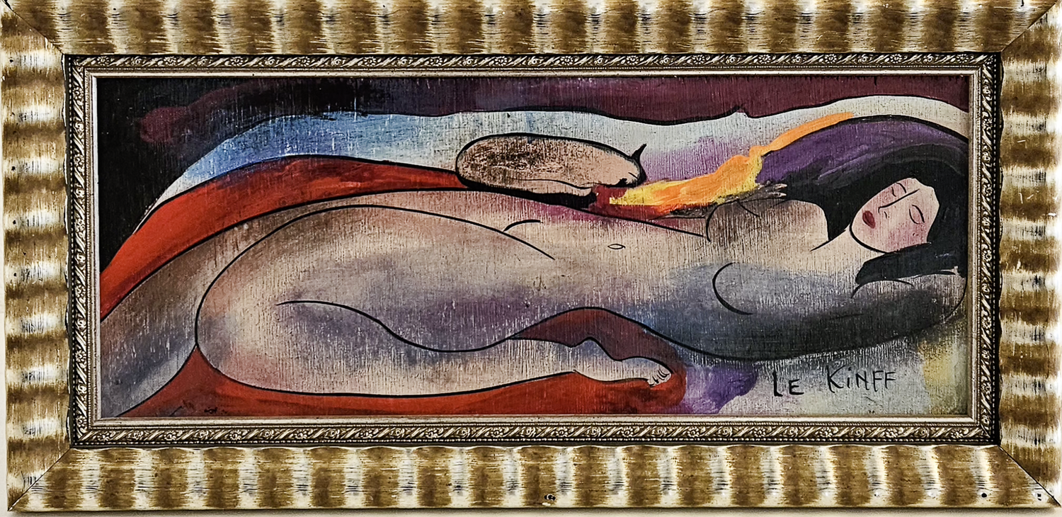 Douceur - Acrylique sur bois, par Linda Le Kinff