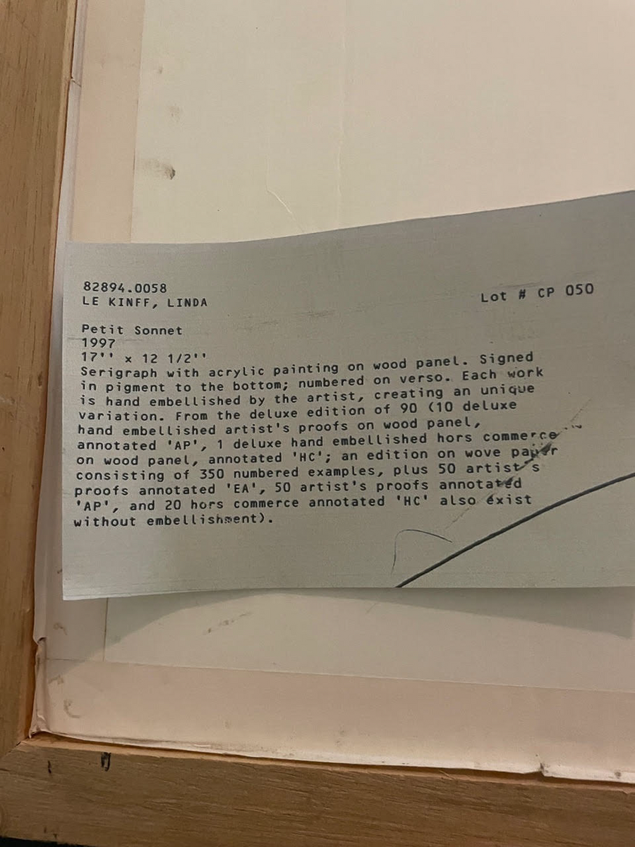 Petit sonnet _ Sérigraphie